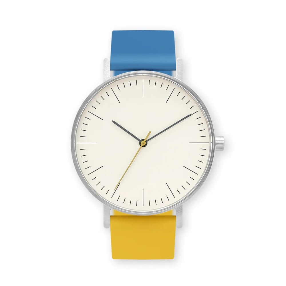 Men’s two-hand watch in polished steel