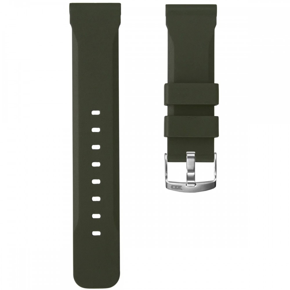 Rubber Diver's Watch Strap - Green