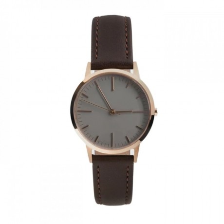 Rose Gold & Brown Watch