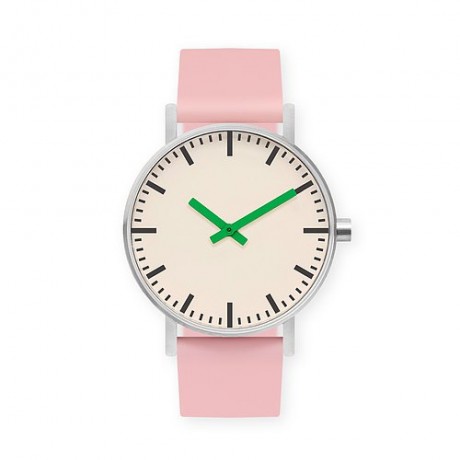 Analog Boy's Watch With Gray Leather Strap And Gray Dial