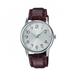 Analog Boy's Watch With Leather Blue Strap
