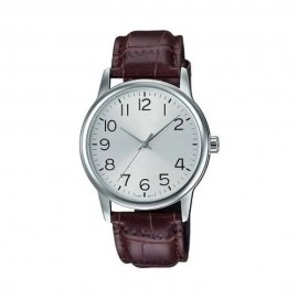 Analog Boy's Watch With Leather Blue Strap