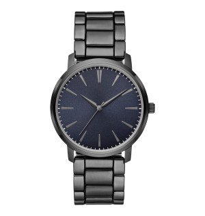 Gunmetal Plated Mens Dress Watch