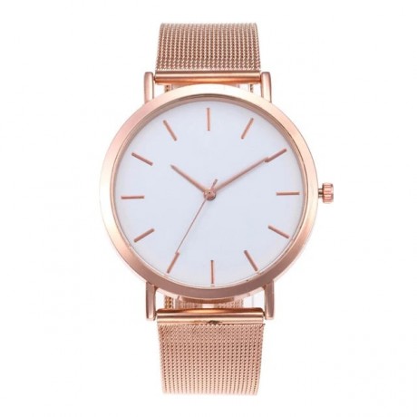 Rose Gold Simple Fashion Women Wrist Watch