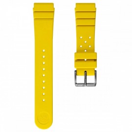 Rubber Diver's Watch Strap - Yellow