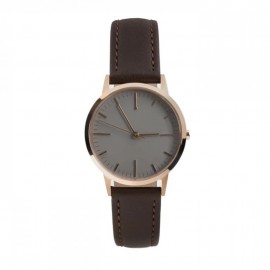Rose Gold & Brown Watch