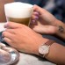 Rose Gold & Tan Watch